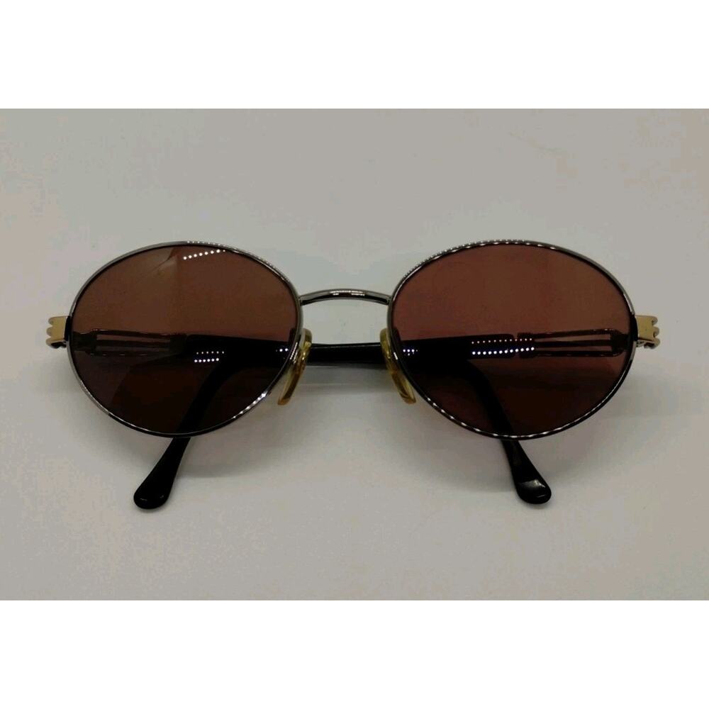 Anne Klein Eyeglass Frames 2002 53-19-130 Made In Italy Gunmetal Gray Frame